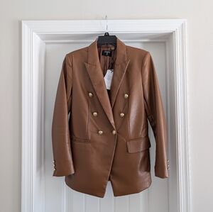 Tahari | Double-Breasted Blazer with Gold Buttons
